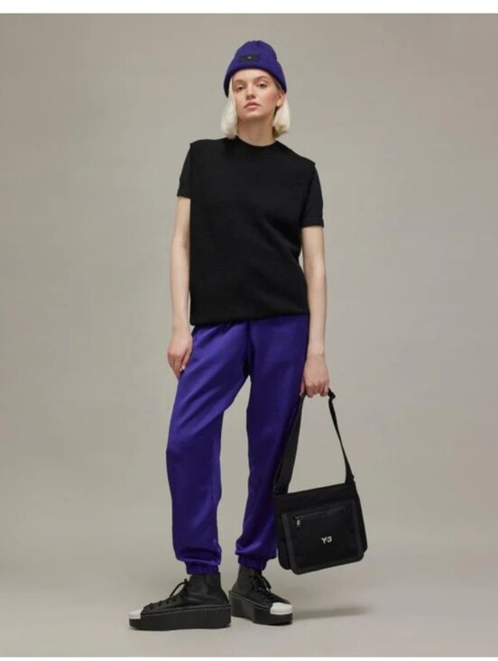 Y-3 Pants - NWT Y-3 Logo Print Purple Track Pants
